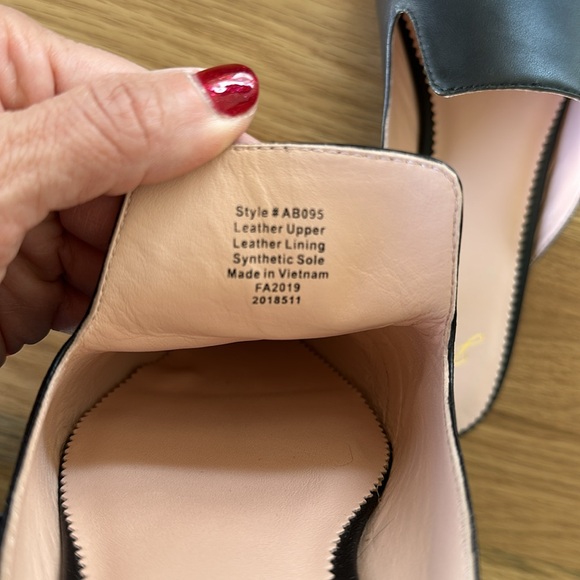 J. Crew Pointed-toe Slides or Mules in Leather, Black, size 10 1/2 - Picture 7 of 7